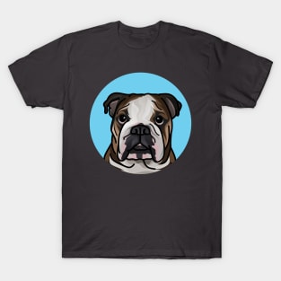 Pop Art Cartoon English Bulldog T-Shirt